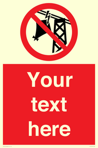 Custom prohibition do not fly kites near overhead electrical power lines